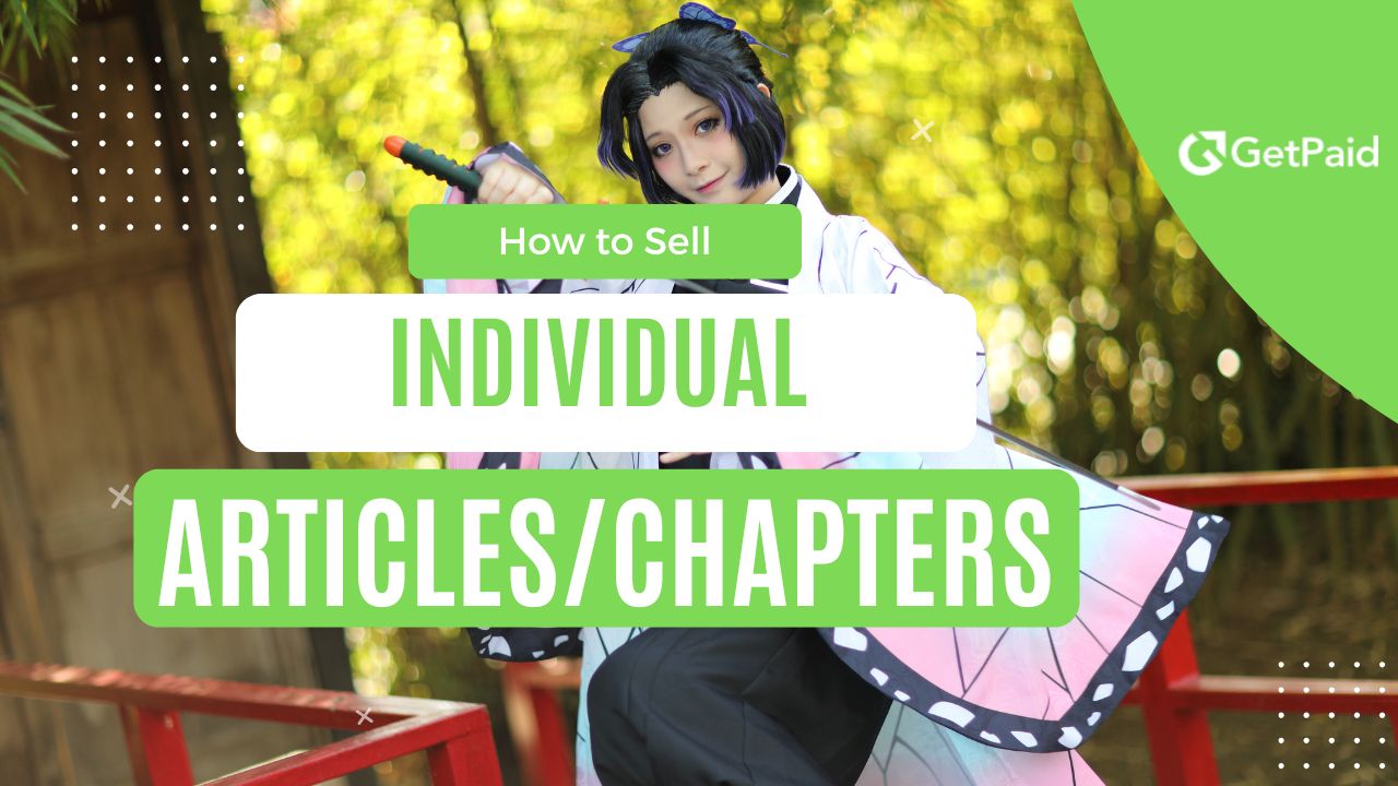 how to sell individual articles or chapters